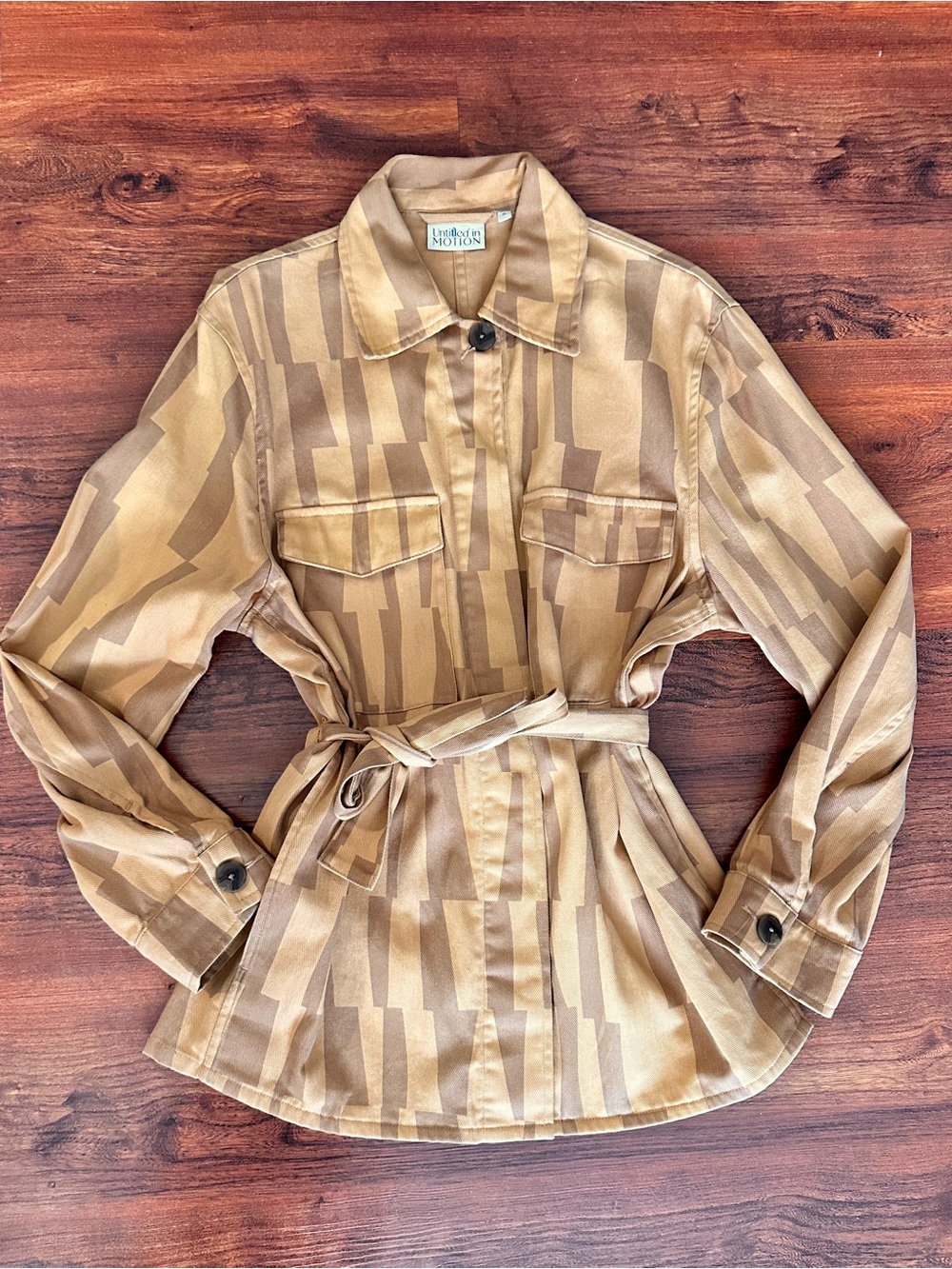 Untitled in Motion Quotidie Jacket in tan/brown